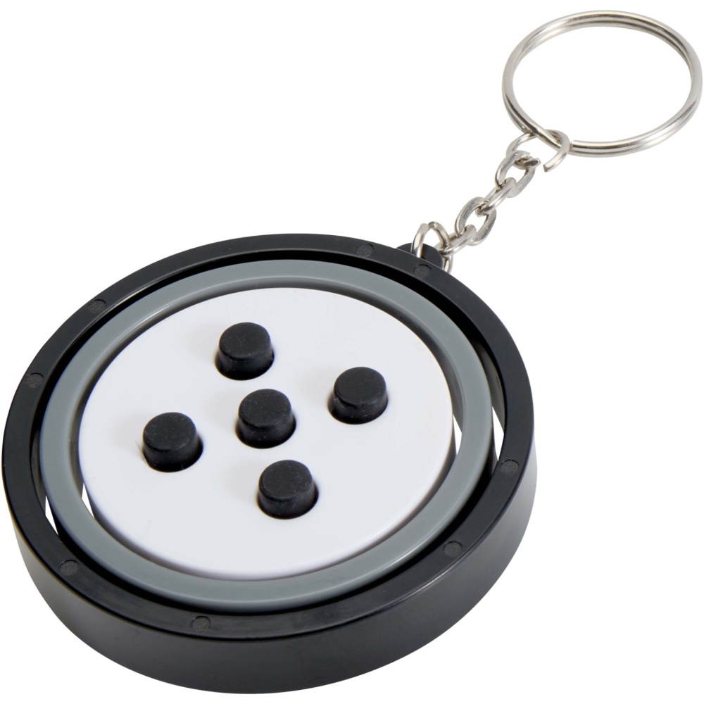 Logotrade promotional giveaways photo of: Spinx recycled plastic gyroscope fidget keychain